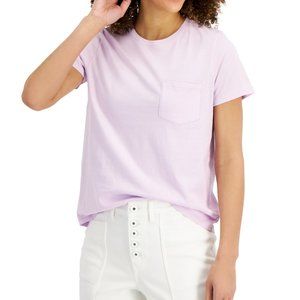 Style & Co Women's Cotton Pocket T-Shirt